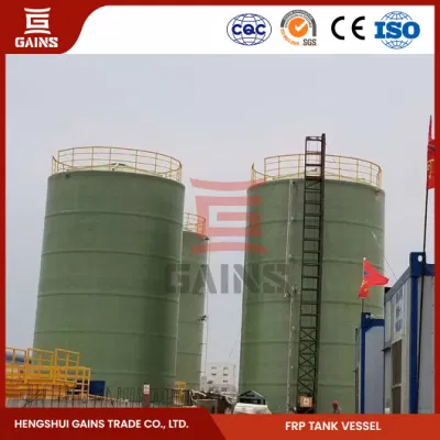 FRP巻線貯蔵タンク工場中国FRP垂直タンク巻線を獲得